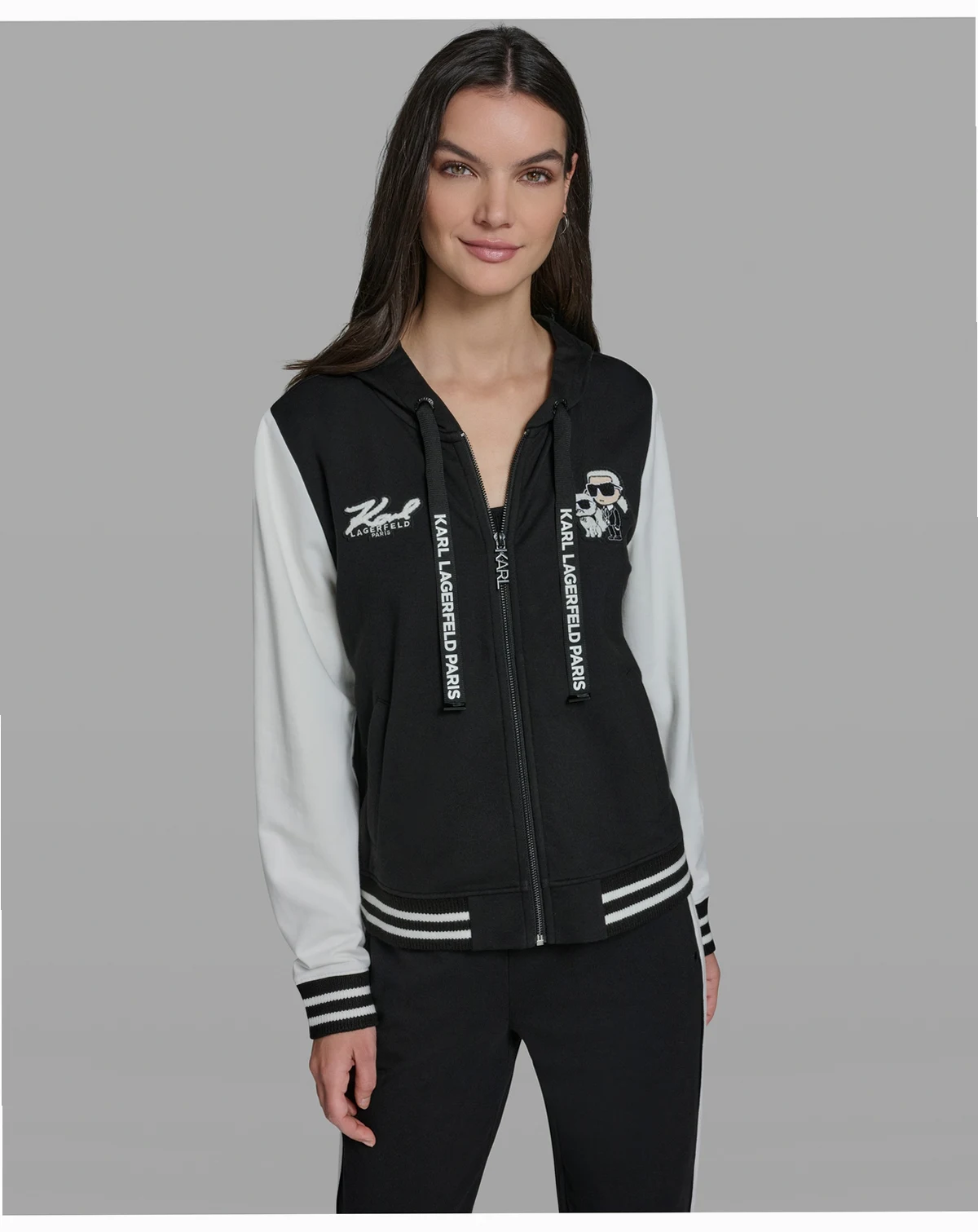 Women's Karl and Choupette Zip Hooded Jacket