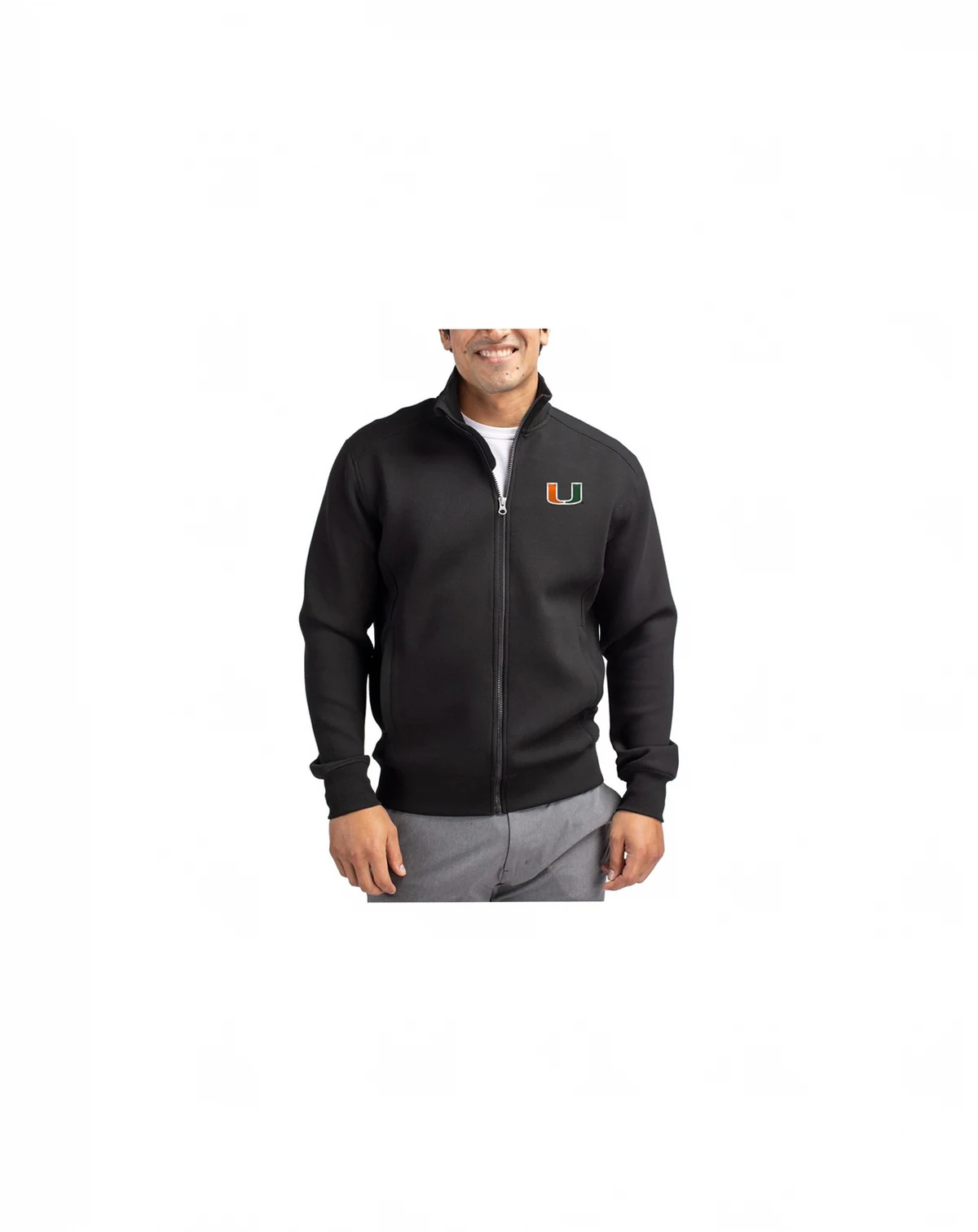 Men's Black Miami Hurricanes Roam Full-Zip Jacket