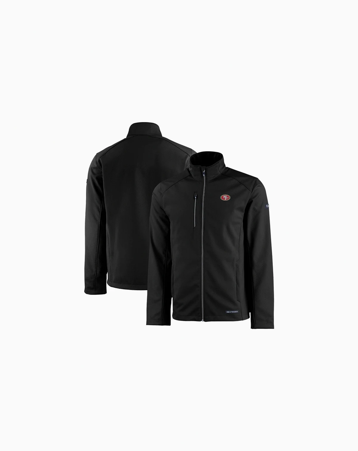 Men's Black San Francisco 49ers Evoke Eco Softshell Full-Zip Jacket