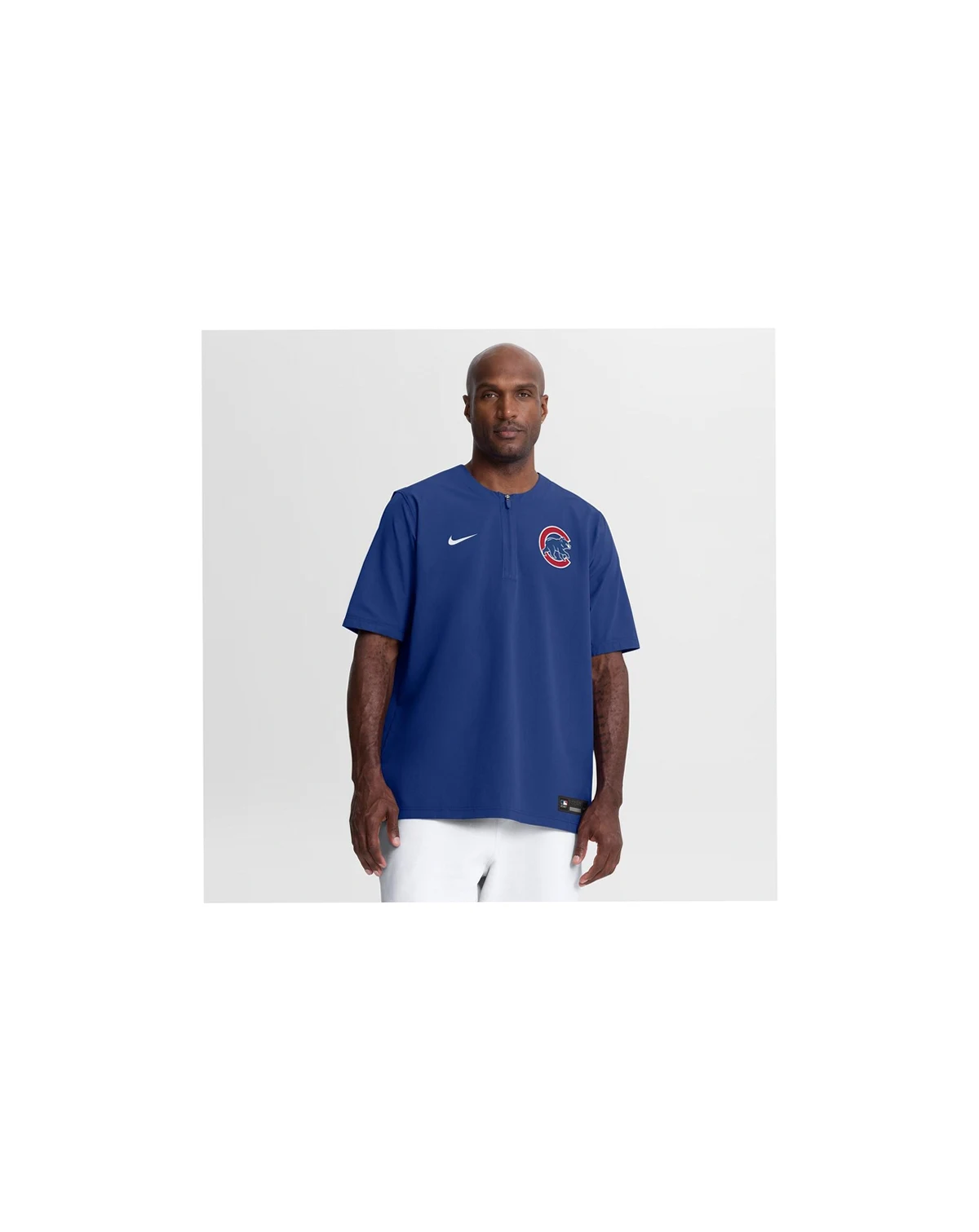 Men's Royal Chicago Cubs Authentic Collection Dri-FIT Quarter-Zip Windshirt