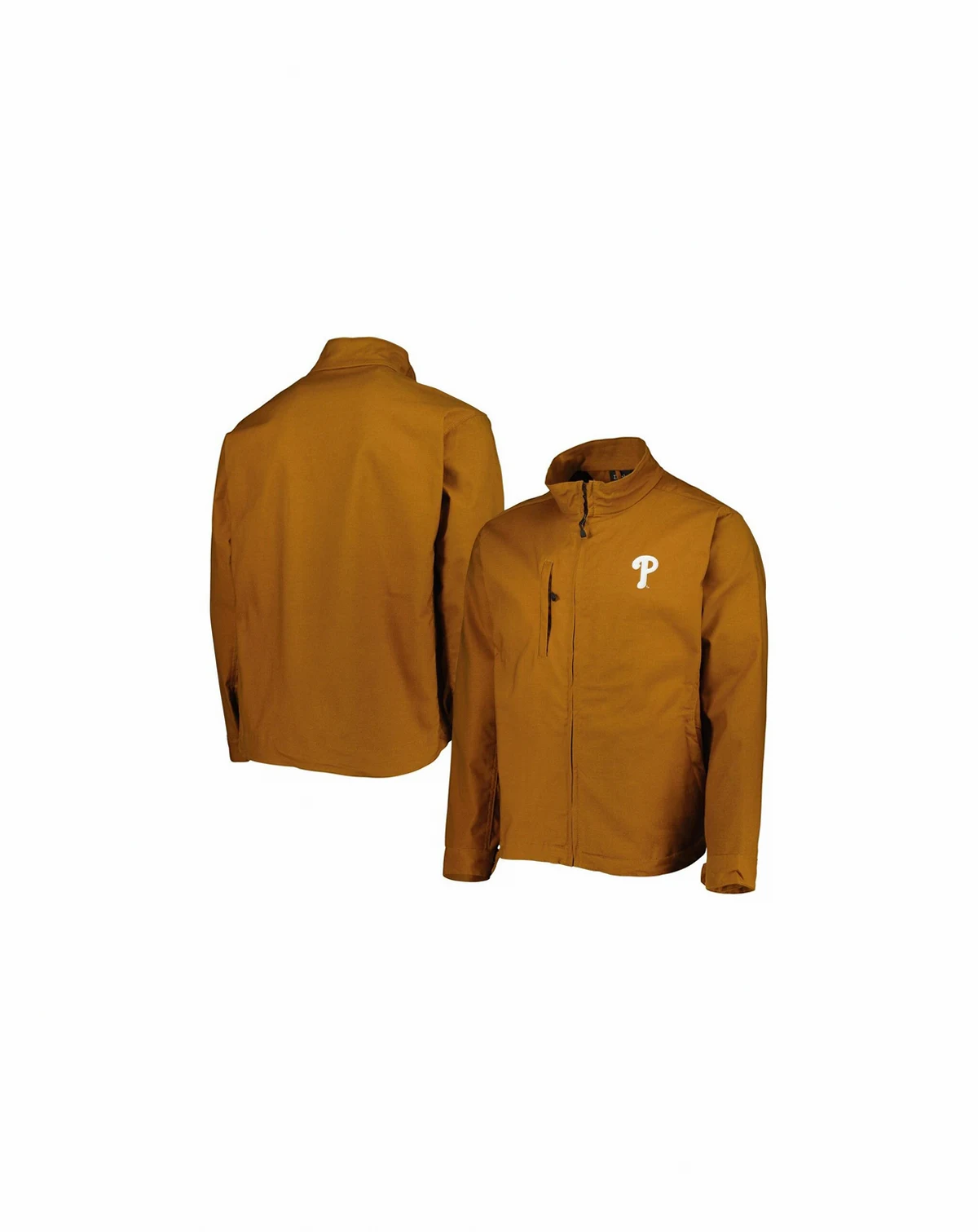 Men's Tan Philadelphia Phillies Journey Tri-Blend Full-Zip Jacket