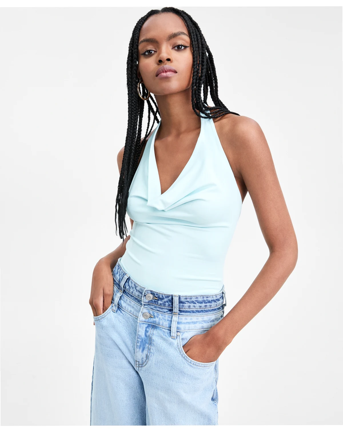 Women's Second Skin Halter Bodysuit, Macy's Exclusive