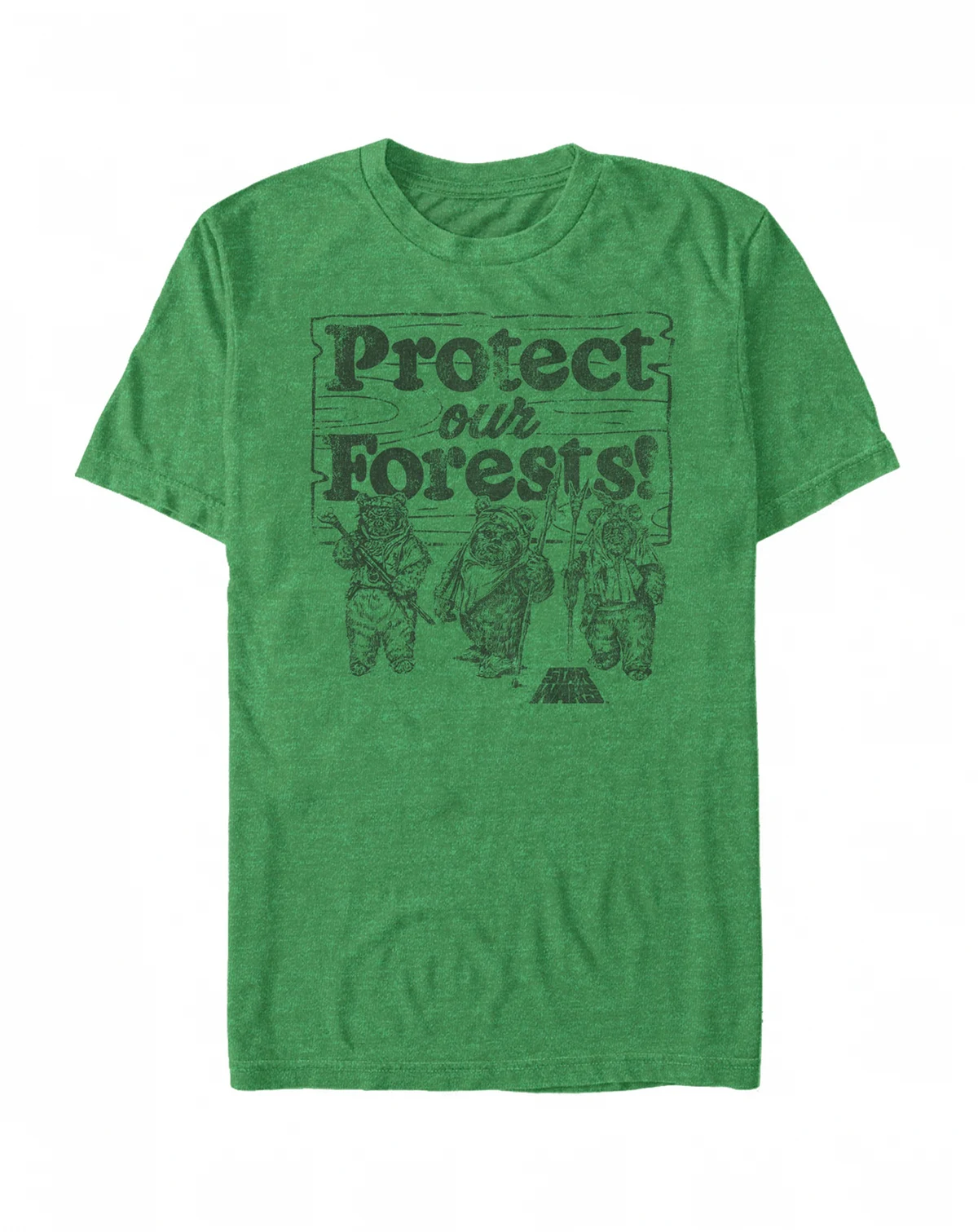 Star Wars Men's Ewok Protect Our Forests Short Sleeve T-Shirt