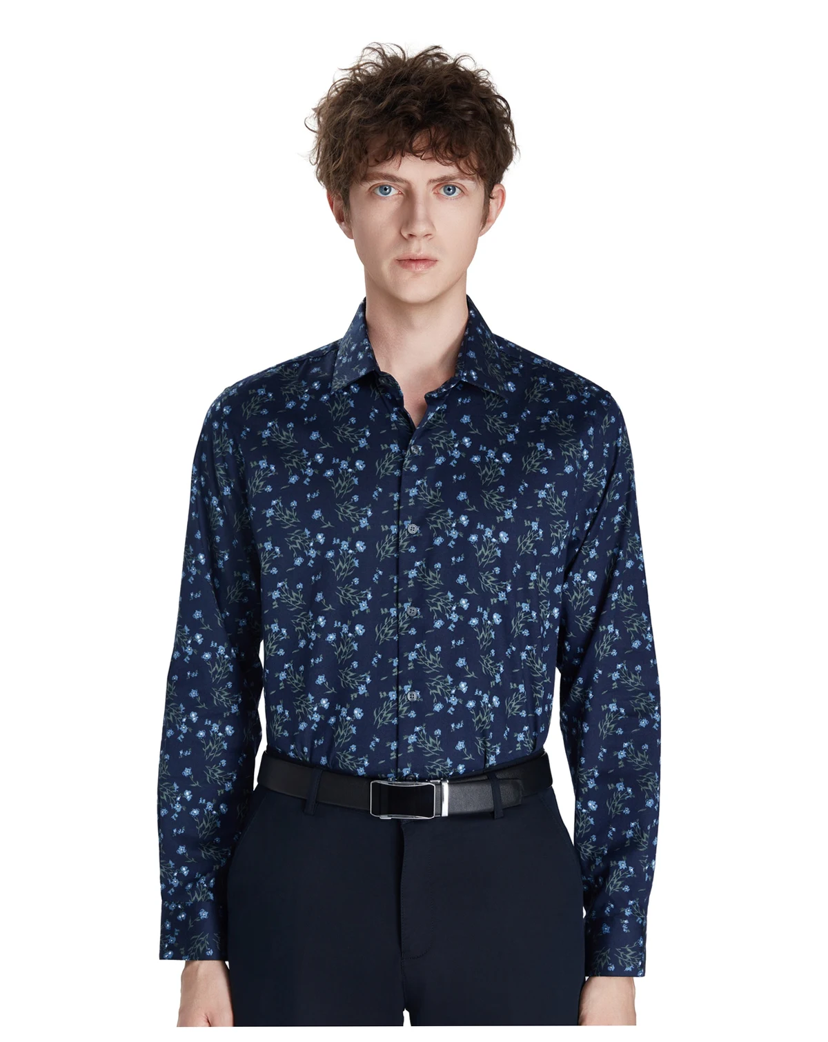 Men's Tossed Bouquet Print Dress Shirt, Macy's Exclusive