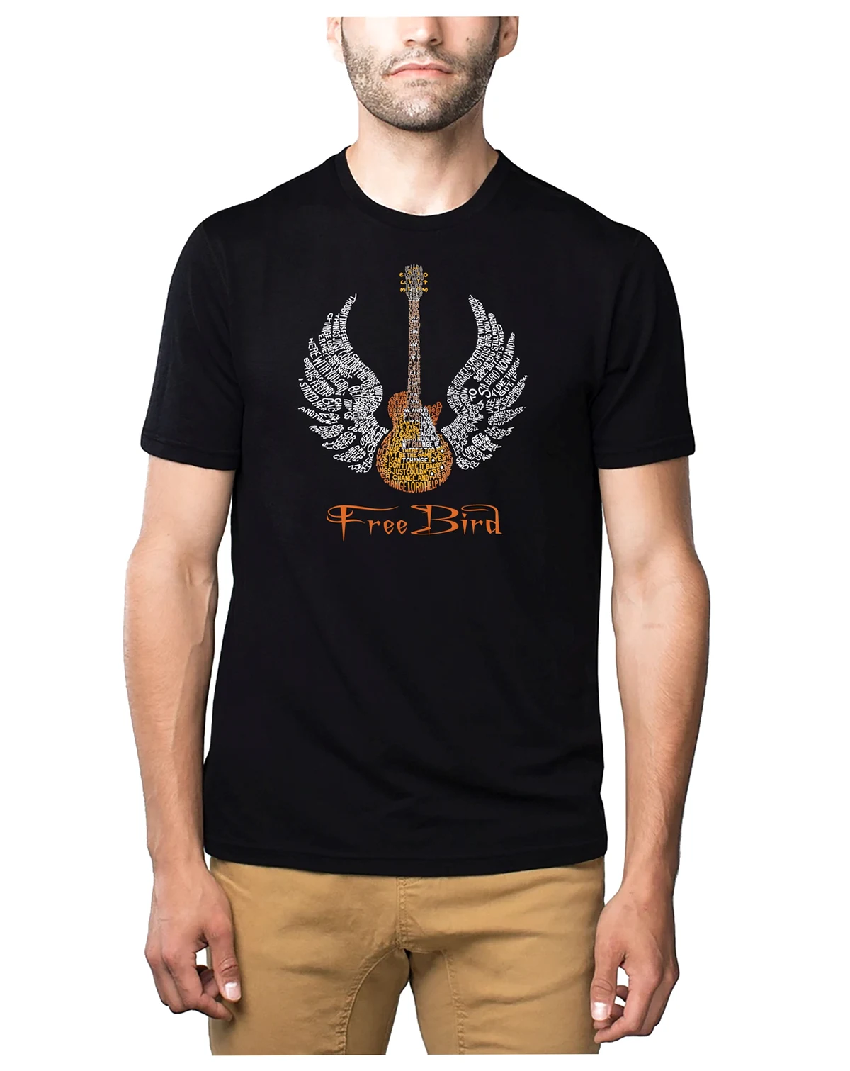 Mens Premium Blend Word Art T-Shirt - Lyrics to Freebird