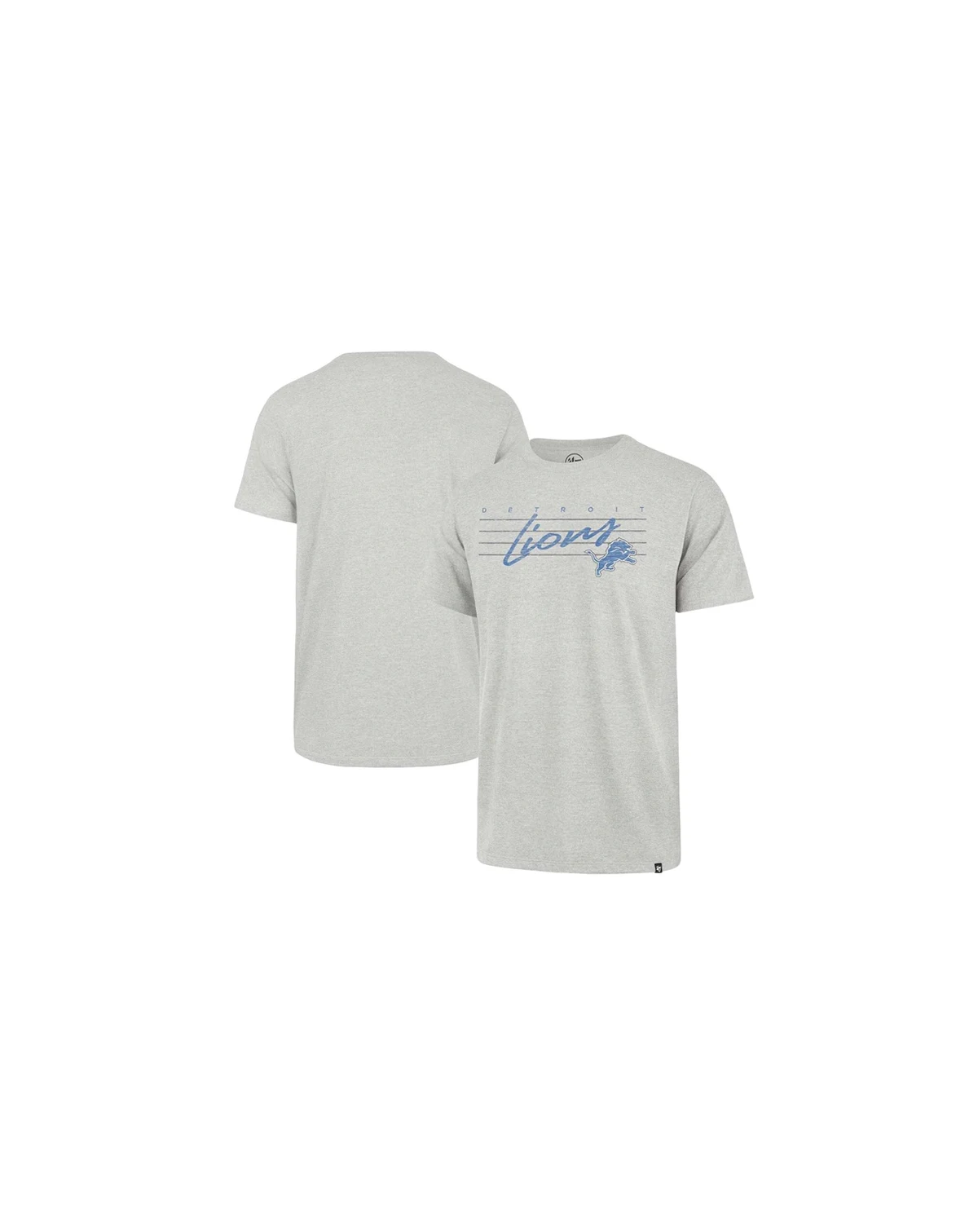 Men's Gray Distressed Detroit Lions Downburst Franklin T-shirt