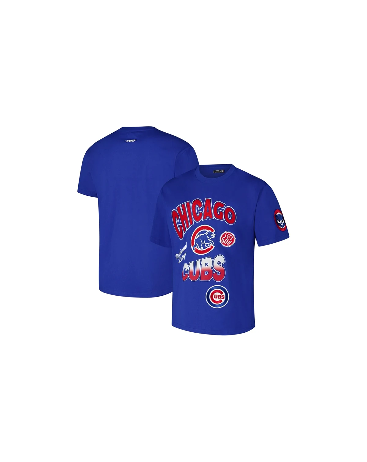 Men's Royal Chicago Cubs Turn It Up Dropped Shoulder T-Shirt