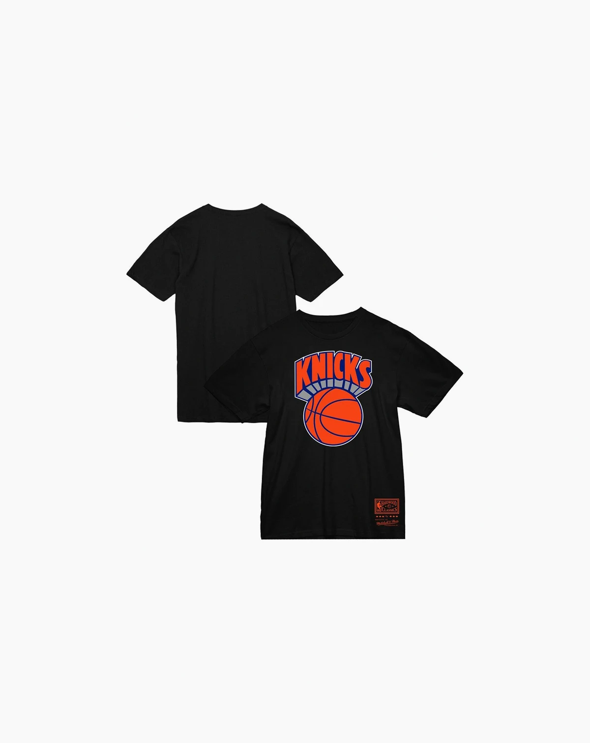 Men's Black New York Knicks Big Tall Hardwood Classics Vintage Logo T-Shirt