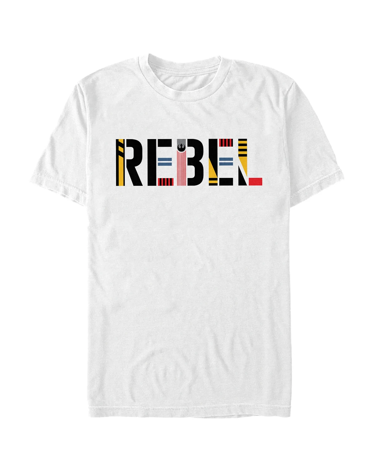 Star Wars Men's Episode IX Rise of Skywalker Rebel Logo Text T-shirt