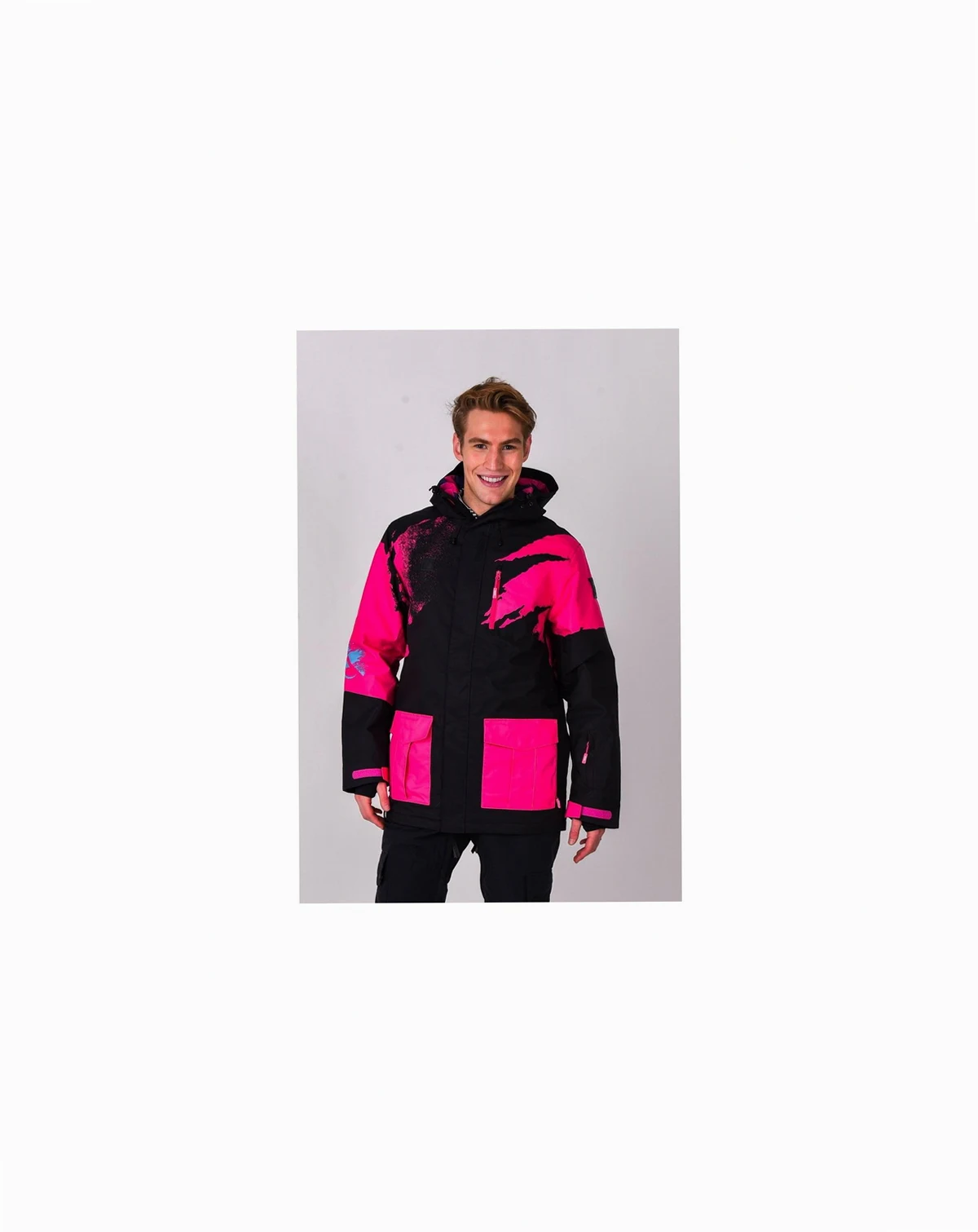 Men's Afterparty Jacket Black & Pink