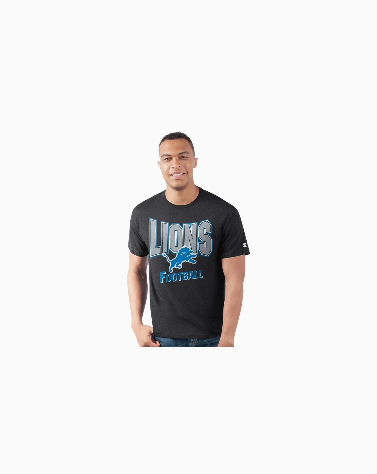 Men's Heather Black Detroit Lions Prime Time T-Shirt