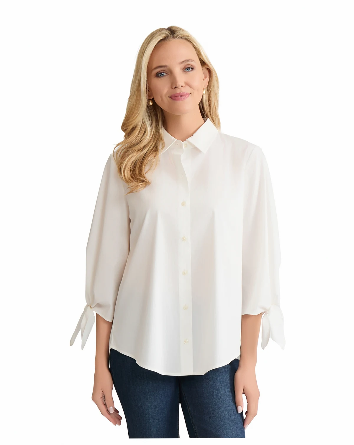 Women's Tie Sleeve Collar Top