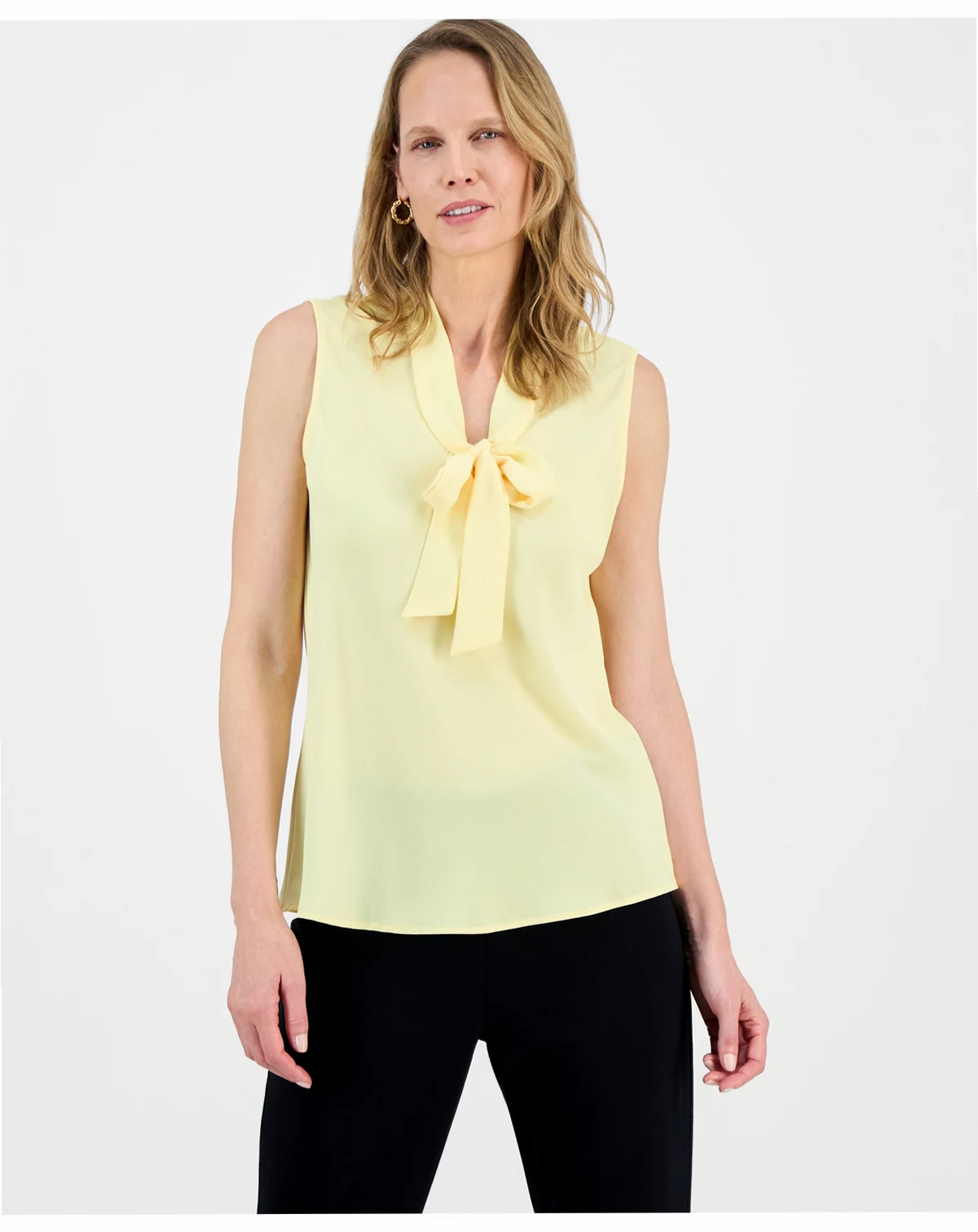 Women's Tie-Neck Sleeveless Top