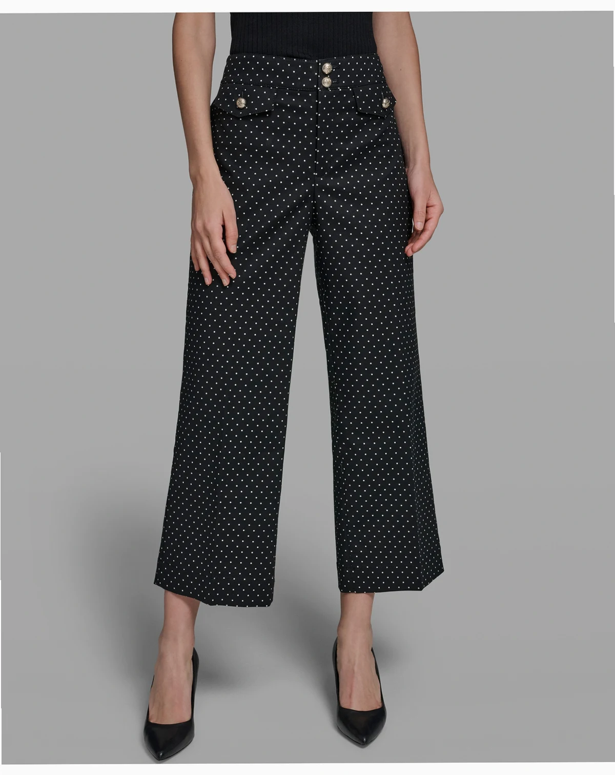 Petite Flap Pocket Ankle Pants