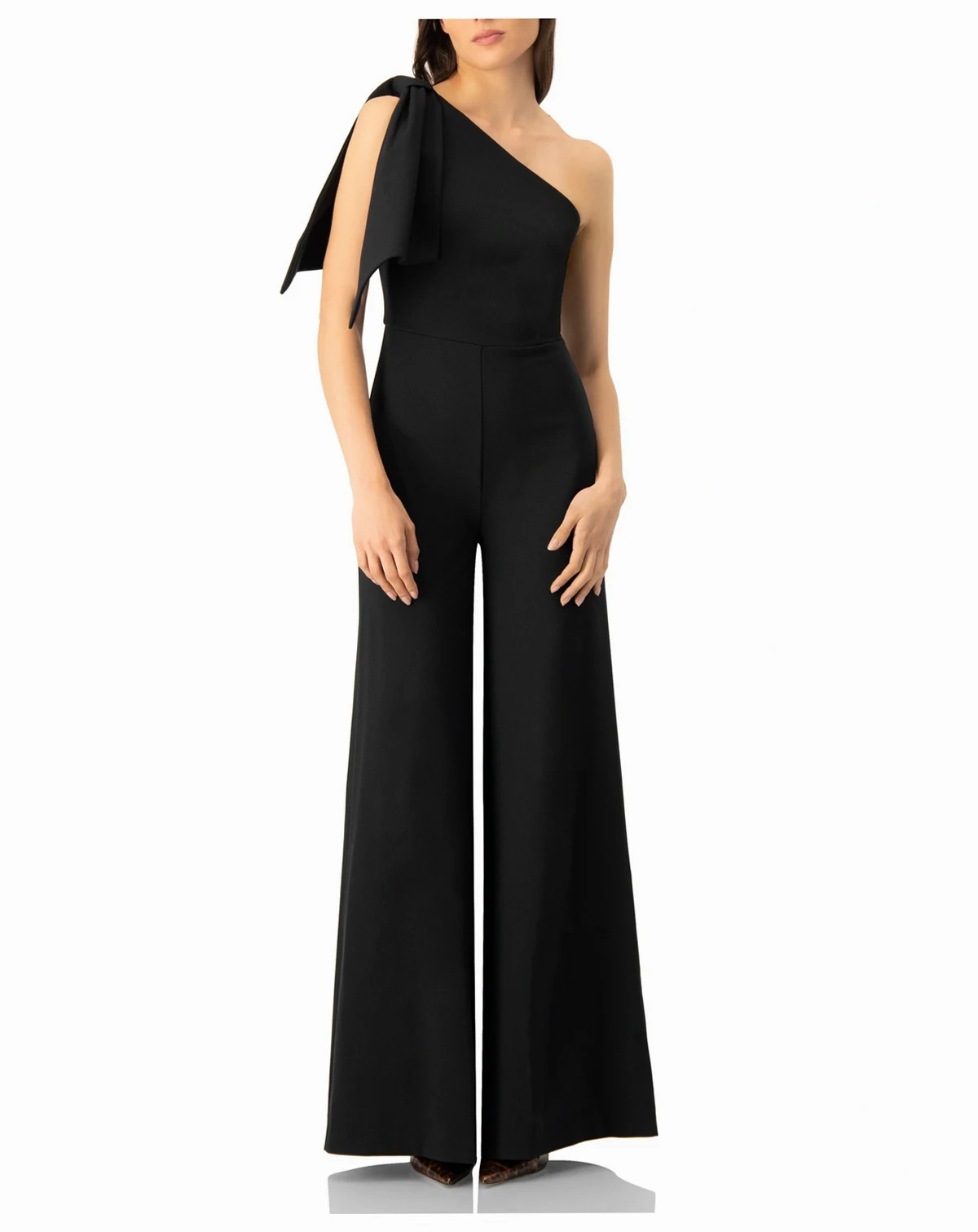 Women's One-Shoulder Wide-Leg Jumpsuit