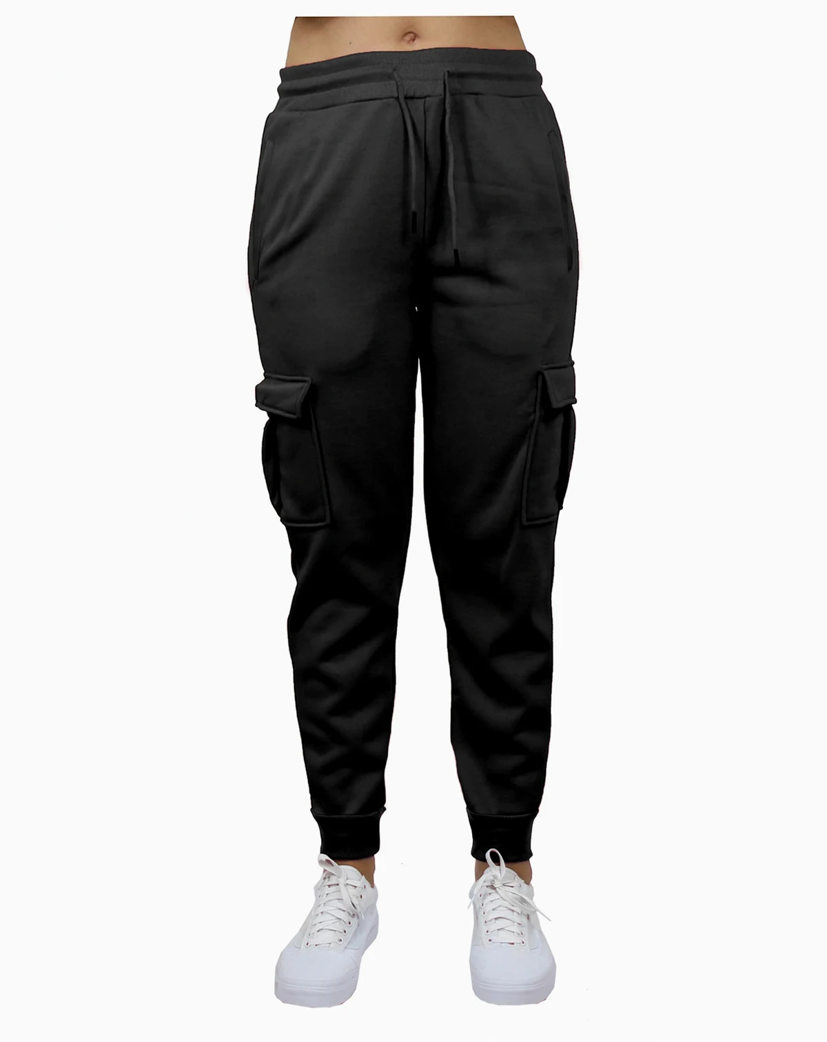 Women's Heavyweight Loose Fit Fleece-Lined Cargo Jogger Pants
