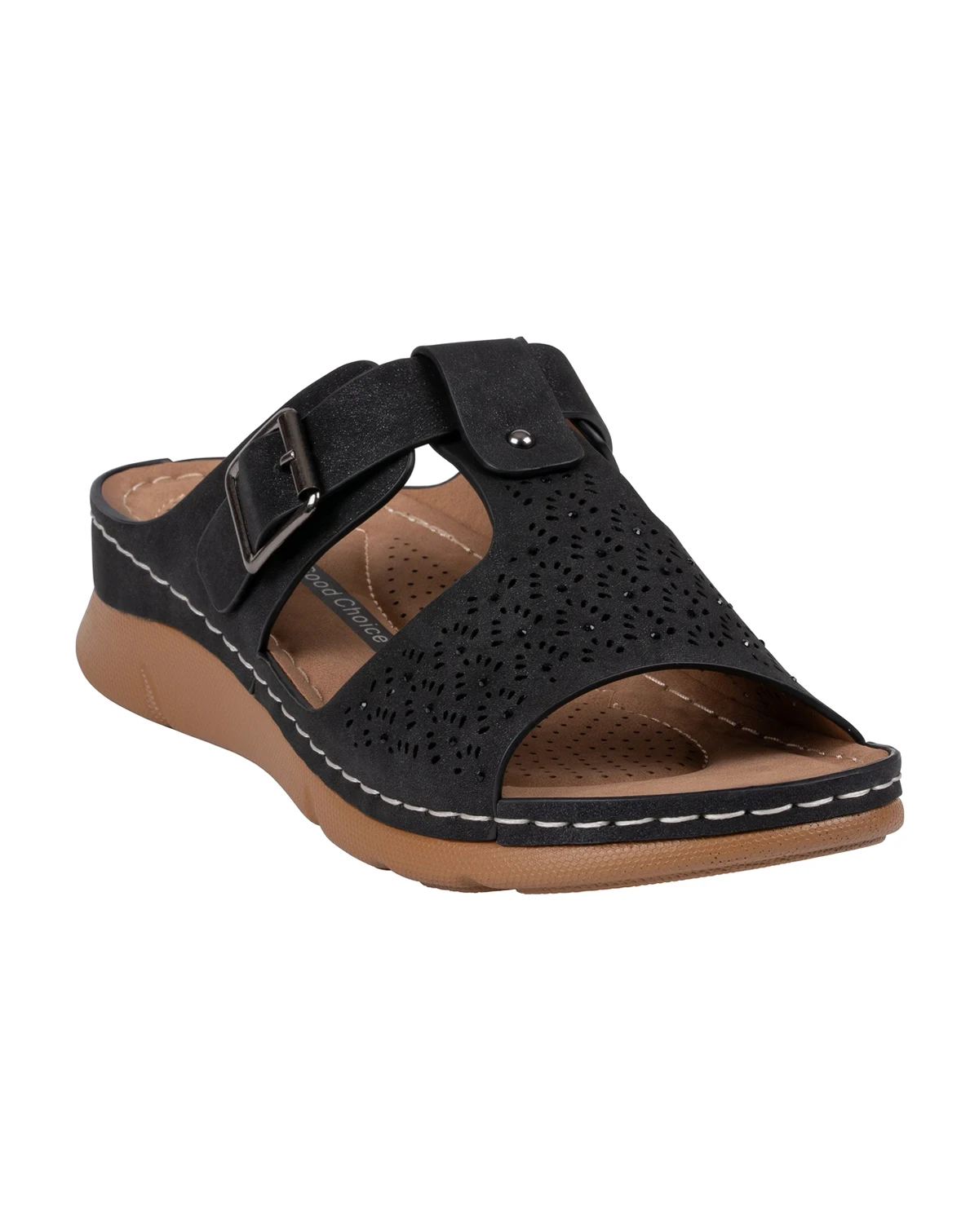 Women's Loni Embellished Comfort  Round Toe Sandals