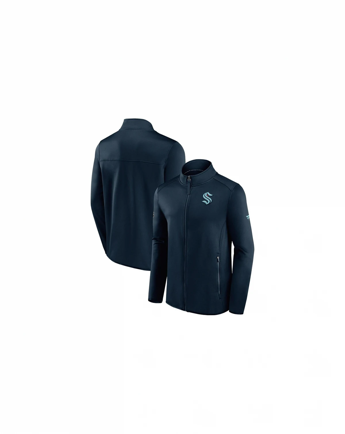 Men's Deep Sea Blue Seattle Kraken Authentic Pro Rink Fleece Full-Zip Jacket