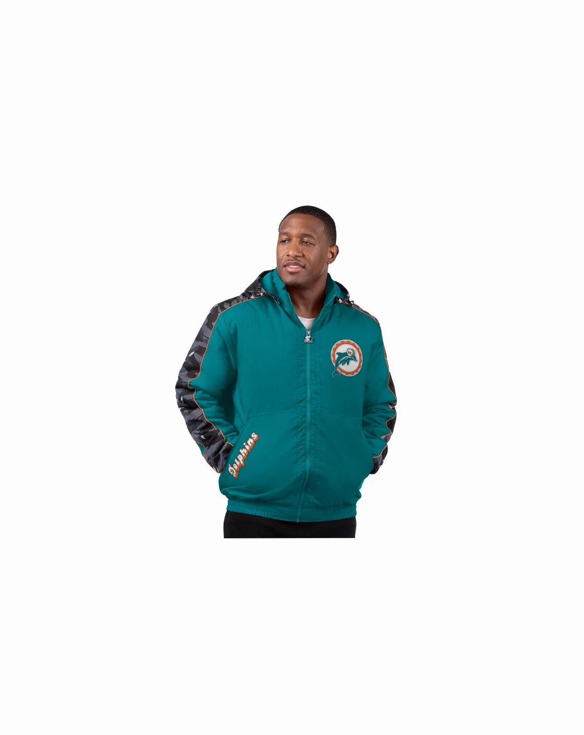 Men's Aqua Miami Dolphins Thursday Night Gridiron Full-Zip Hoodie Jacket