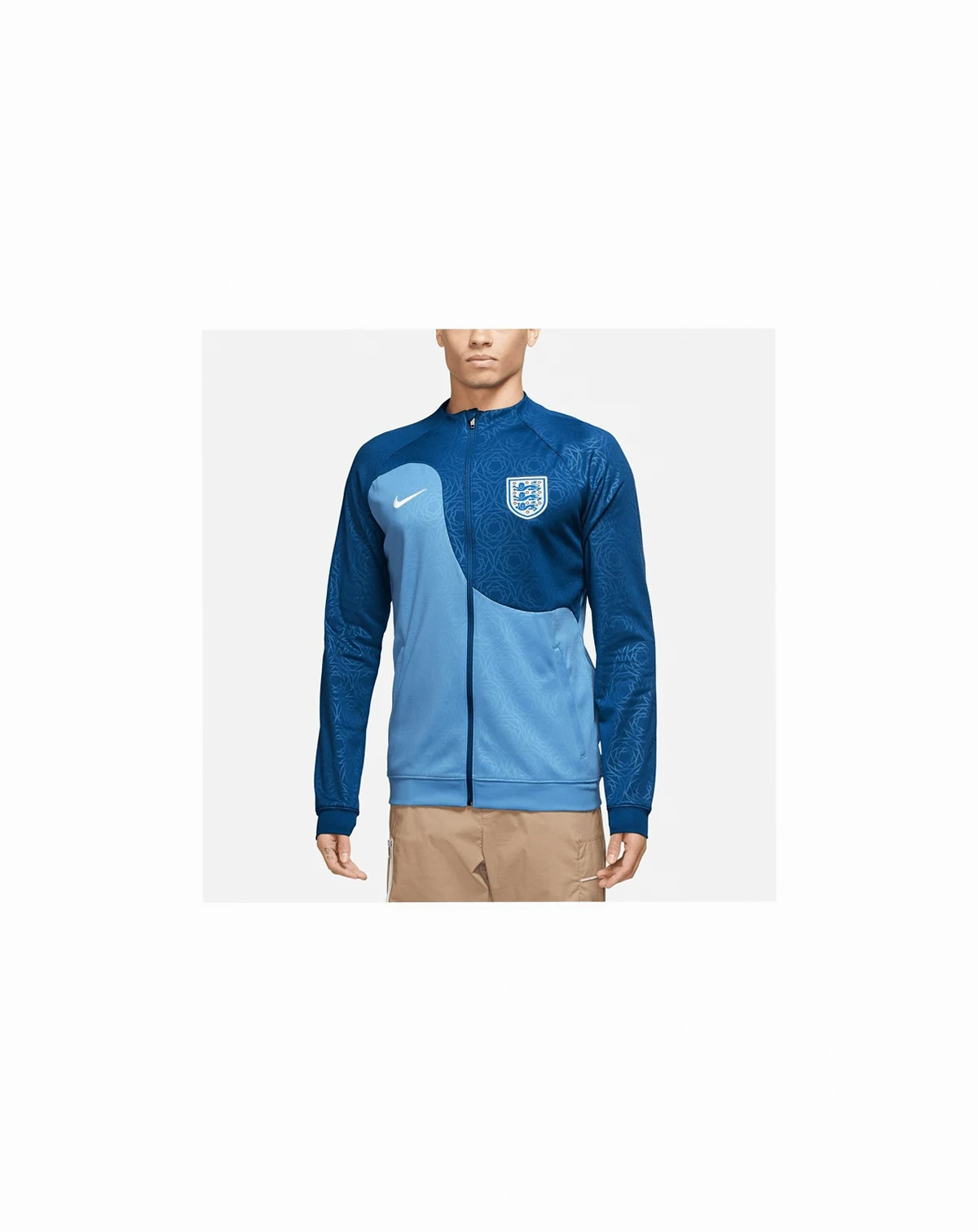 Men's Blue England Women's National Team 2003 Academy Pro Anthem Raglan Performance Full-Zip Jacket