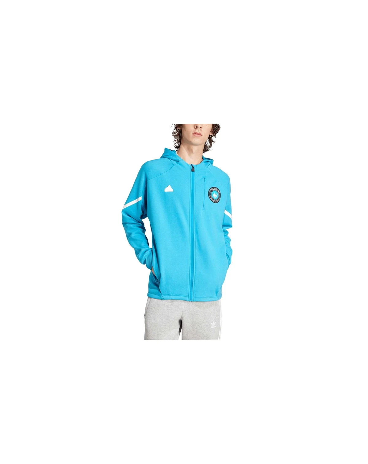 Men's Blue Charlotte FC 2024 Anthem Travel Full-Zip Jacket