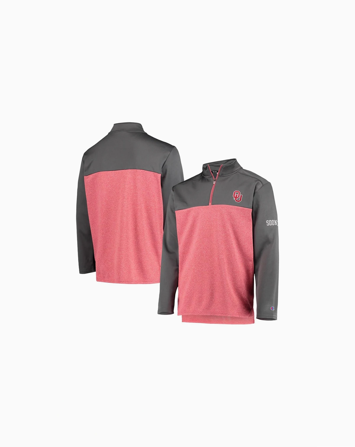 Men's Crimson Oklahoma Sooners Gameday Quarter-Zip Jacket