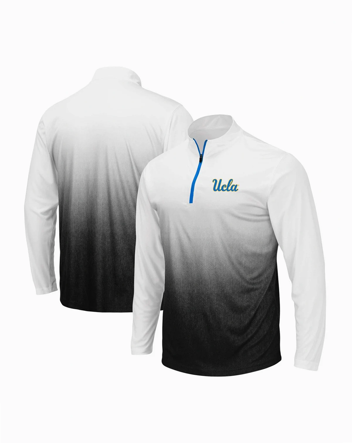 Men's Gray UCLA Bruins Magic Team Logo Quarter-Zip Jacket