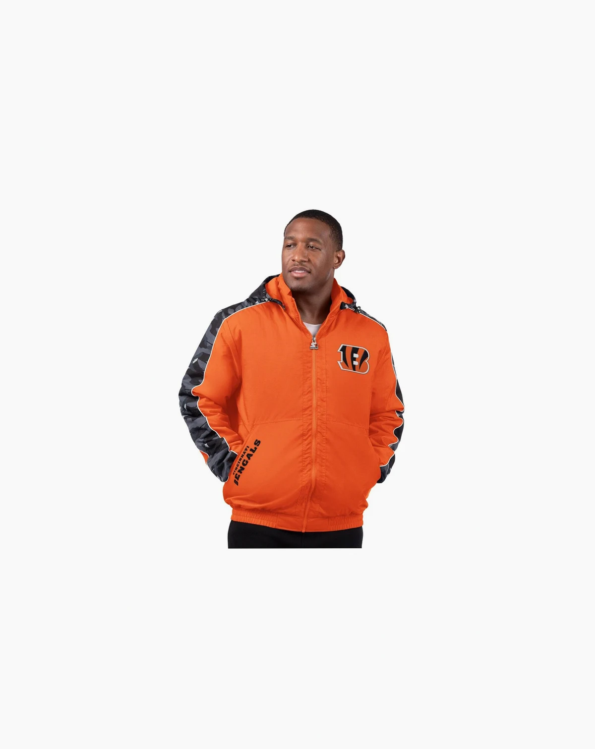 Men's Orange Cincinnati Bengals Thursday Night Gridiron Full-Zip Jacket