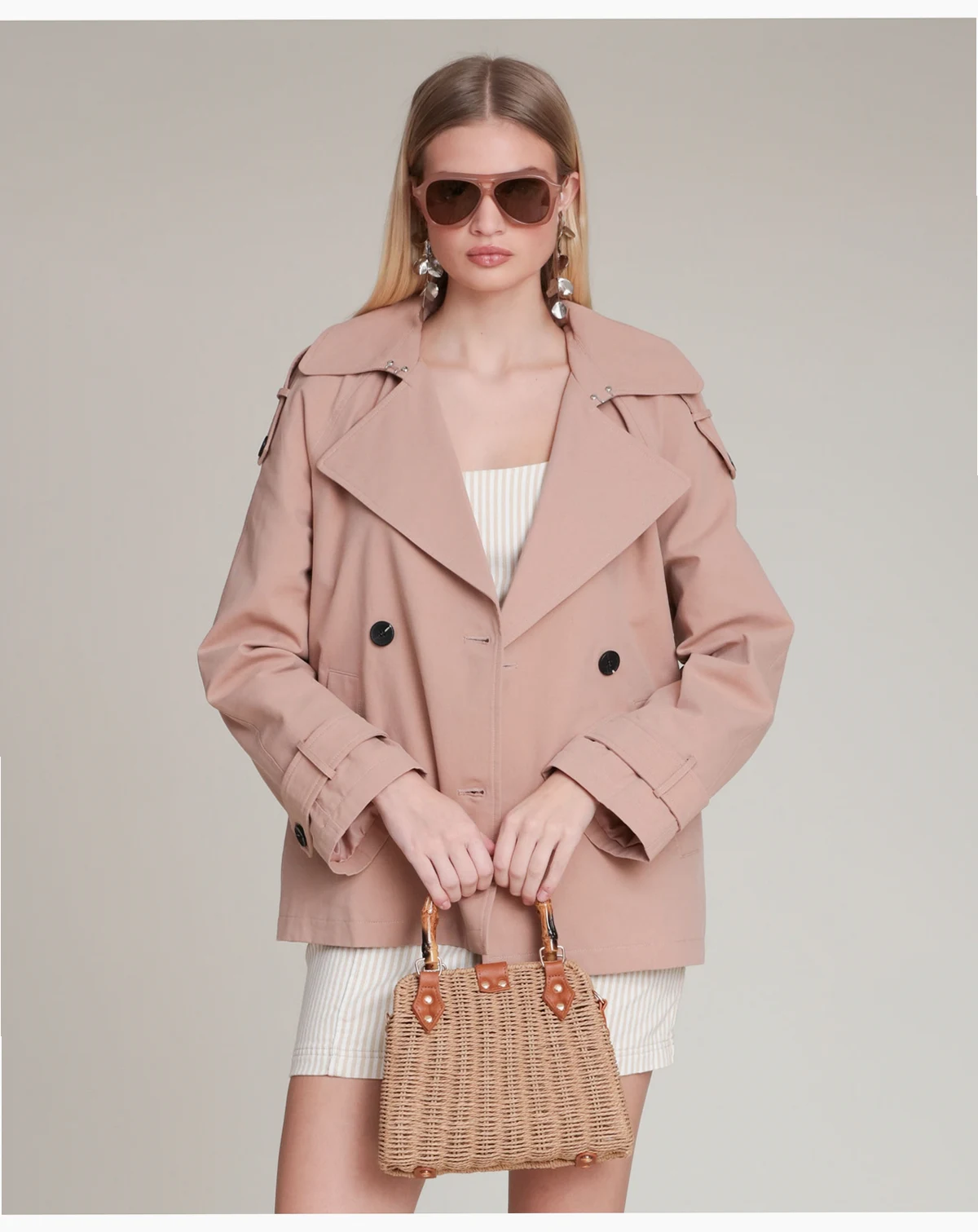 Women's Double Breasted Trench Coat