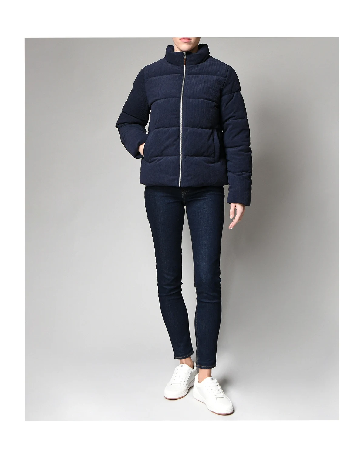 Women's Cord Puffer Jacket