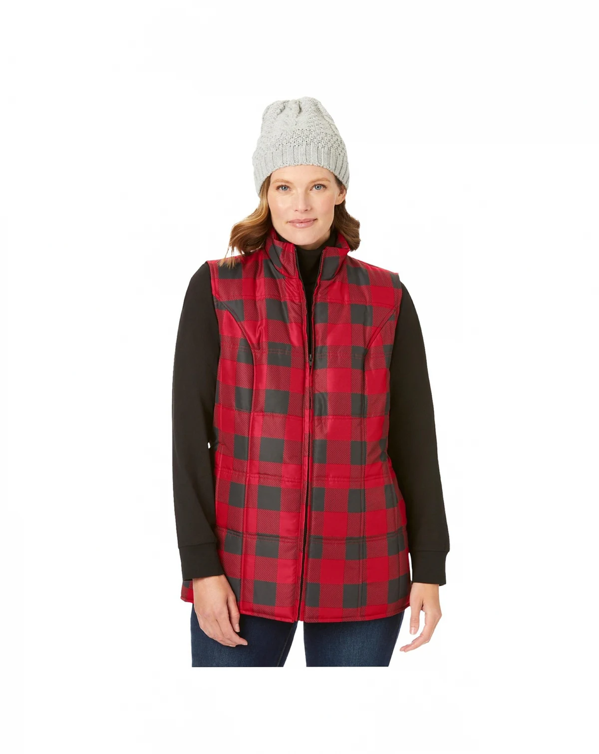 Plus Size Quilted Vest