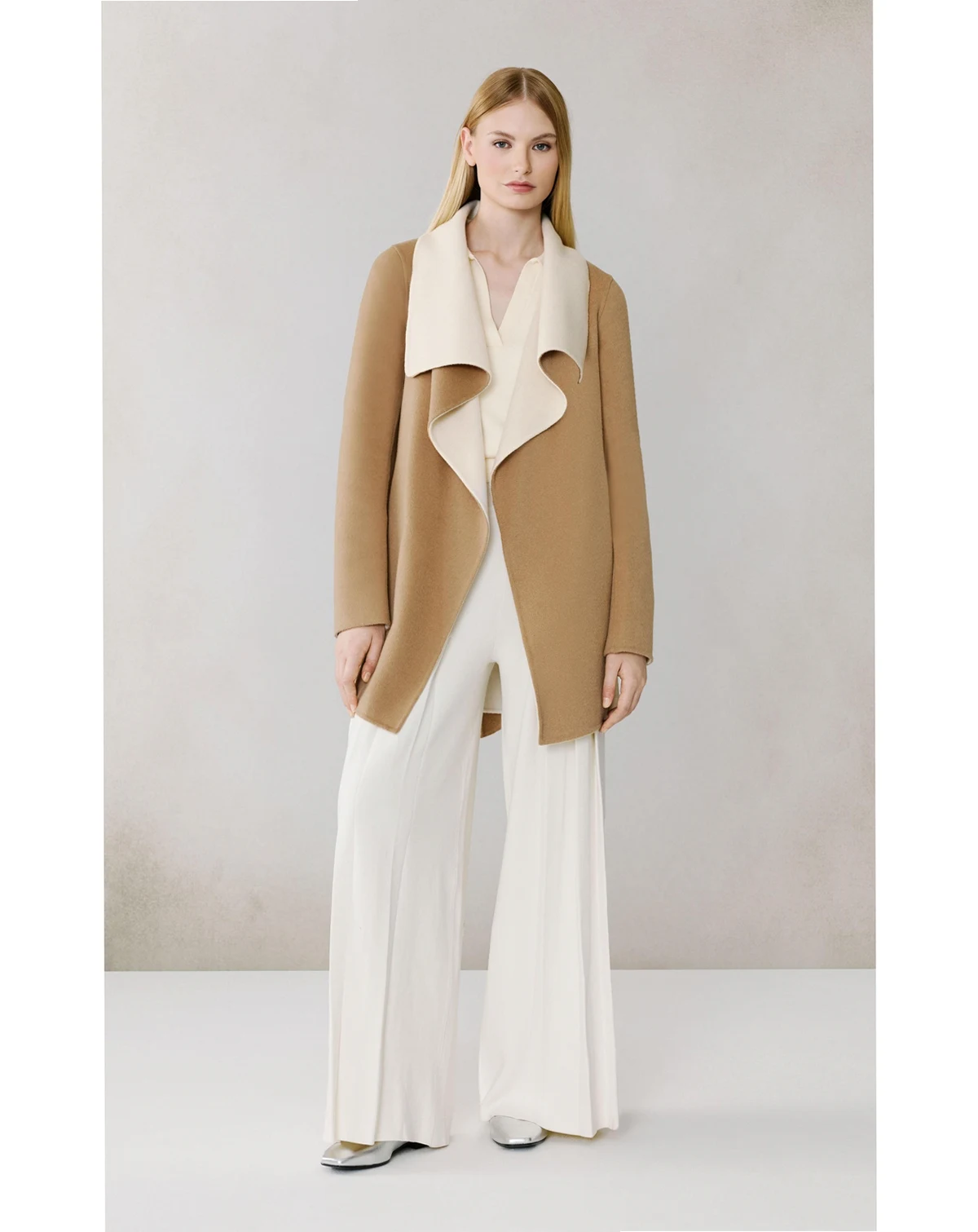 Women's Bridgette-U Double Face Wool Wrap Coat