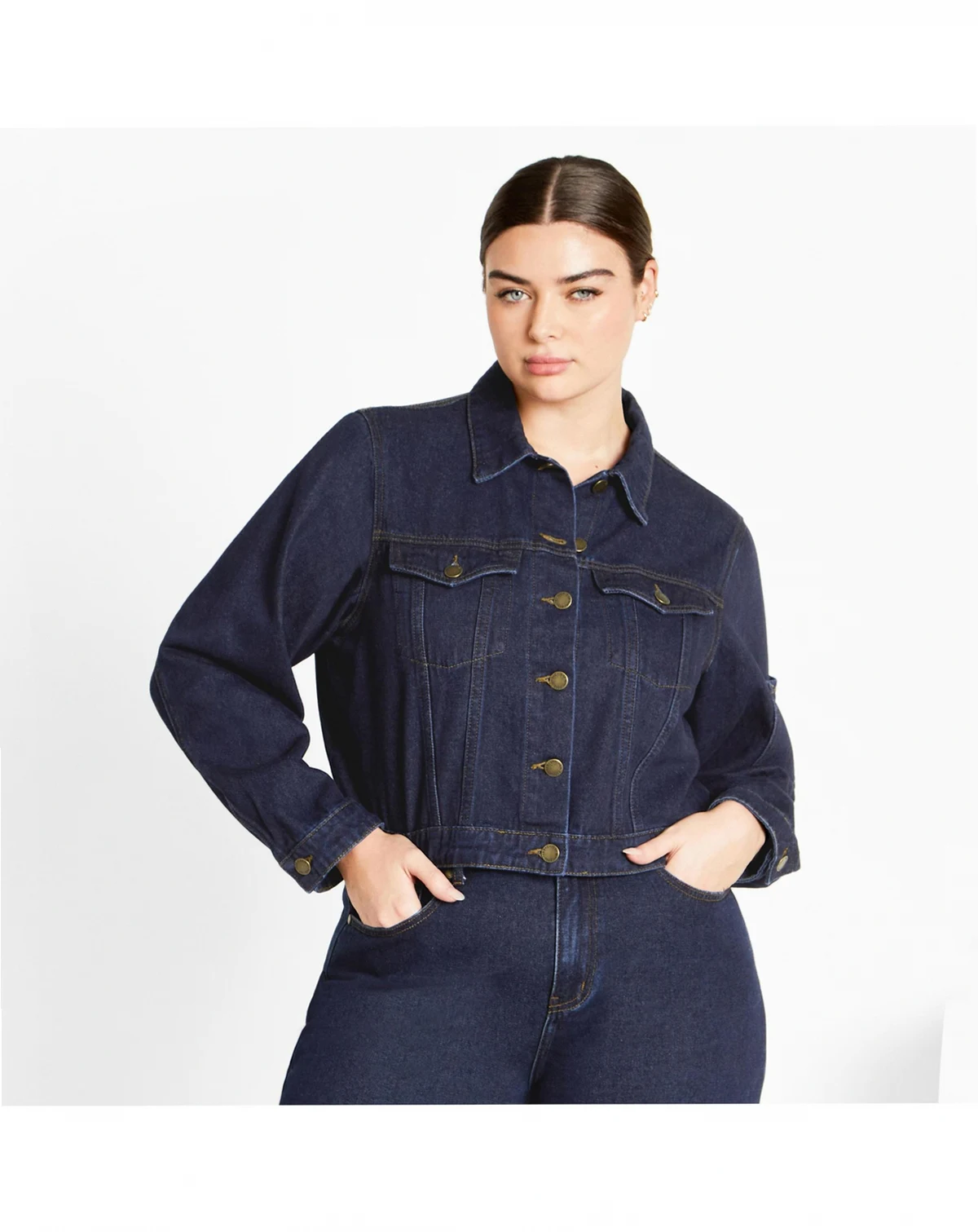 Plus Size Denim Jojo Jacket