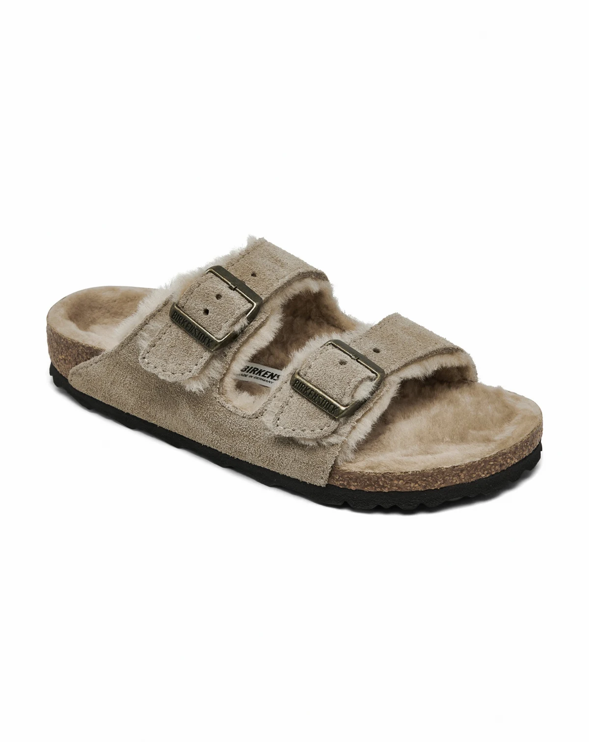 Women's Arizona Shearling Suede Leather Sandals from Finish Line