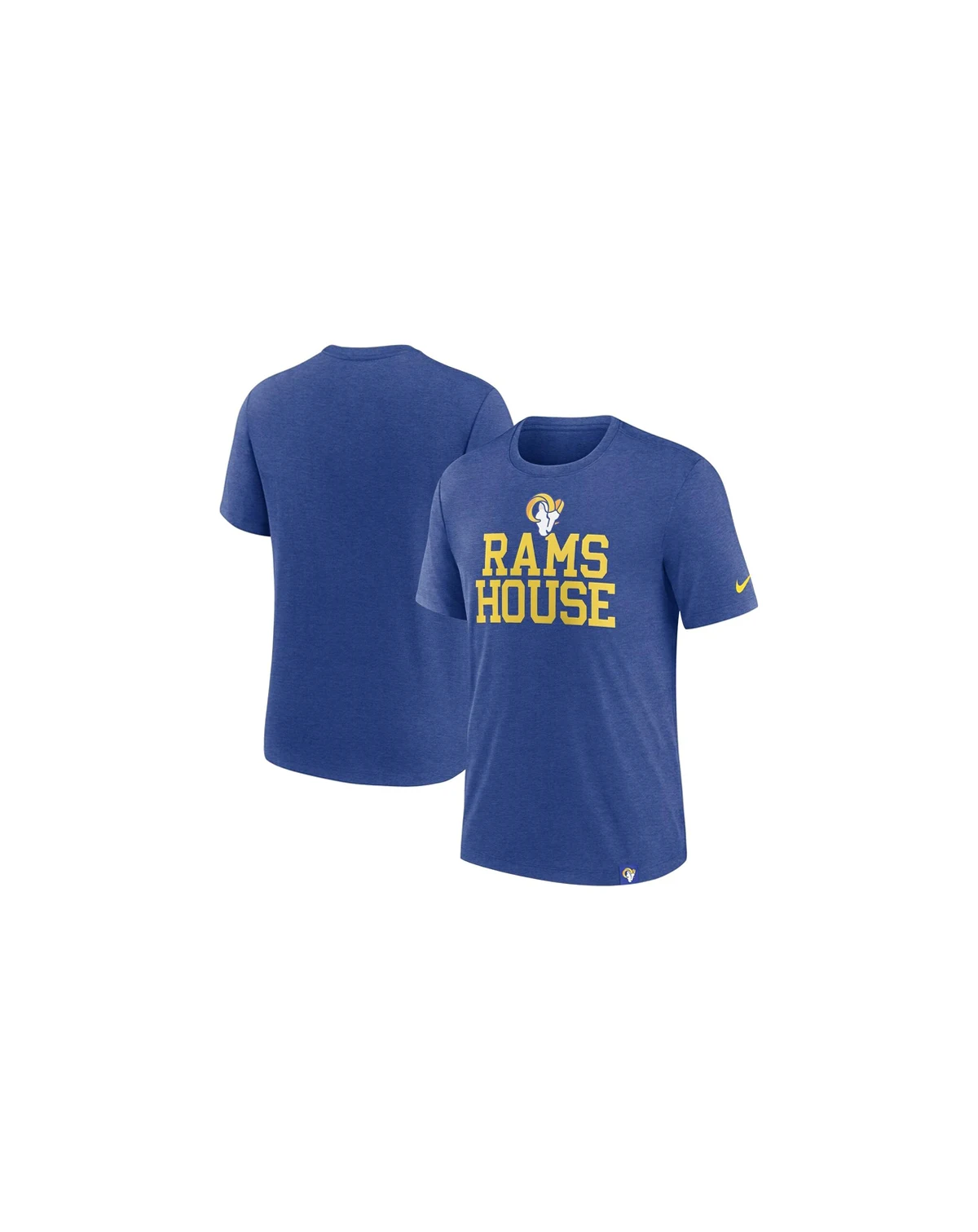 Men's Royal Los Angeles Rams Blitz Tri-Blend T-Shirt