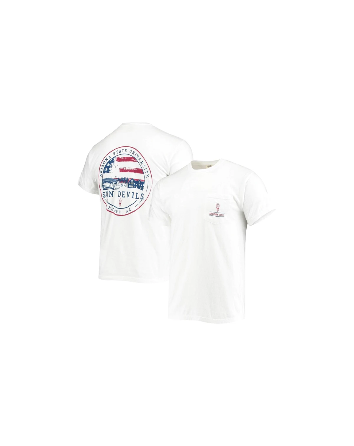 Men's White Arizona State Sun Devils Campus Americana T-Shirt