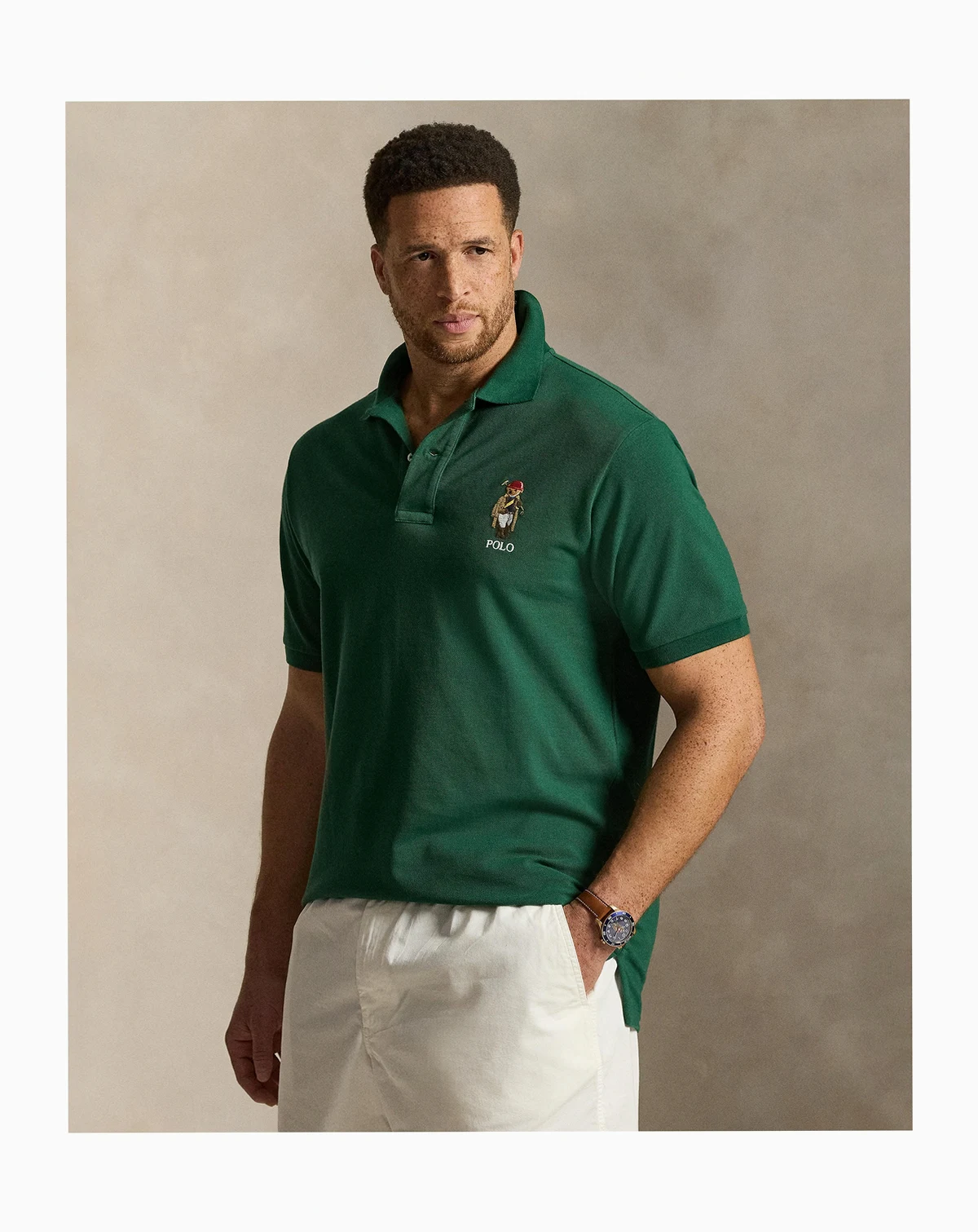 Men's Big & Tall Polo Bear Mesh Polo Shirt