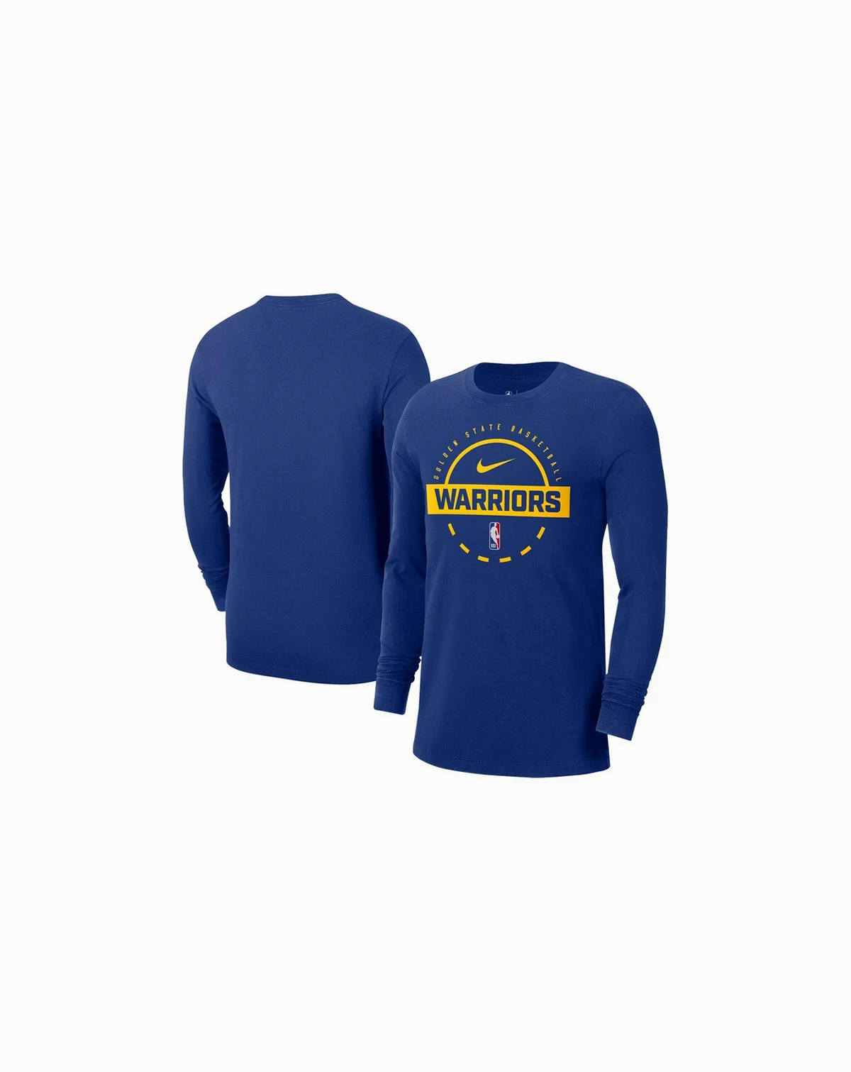 Men's Royal Golden State Warriors Authentic Long Sleeve Practice T-Shirt