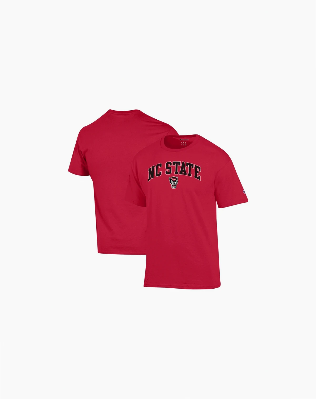 Men's Red NC State Wolfpack Arch Over Logo T-Shirt