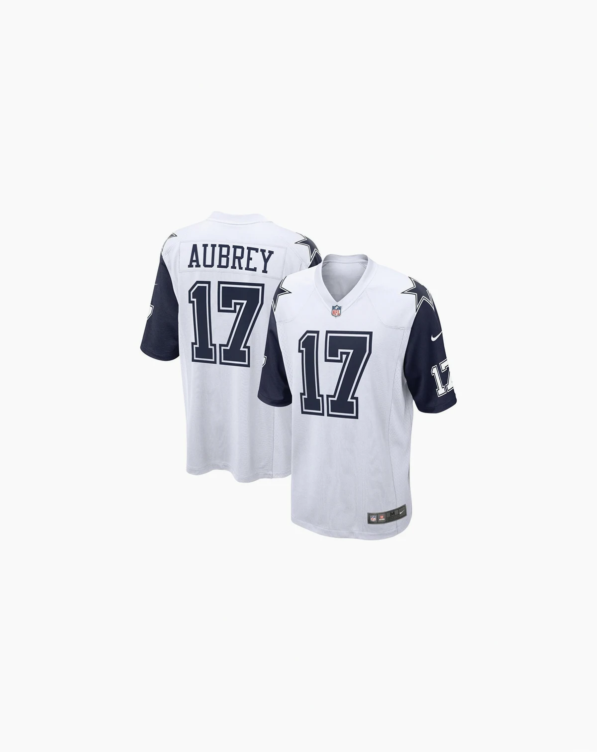 Men's Brandon Aubrey White Dallas Cowboys Game Jersey