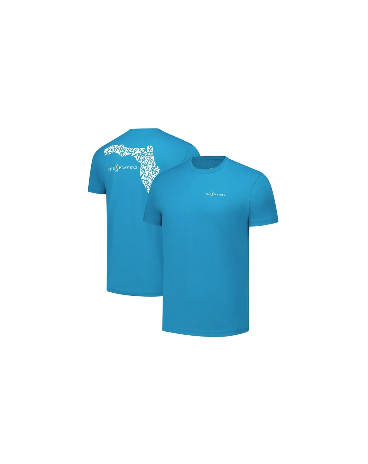 Men's and Women's Blue THE PLAYERS Shark State T-Shirt
