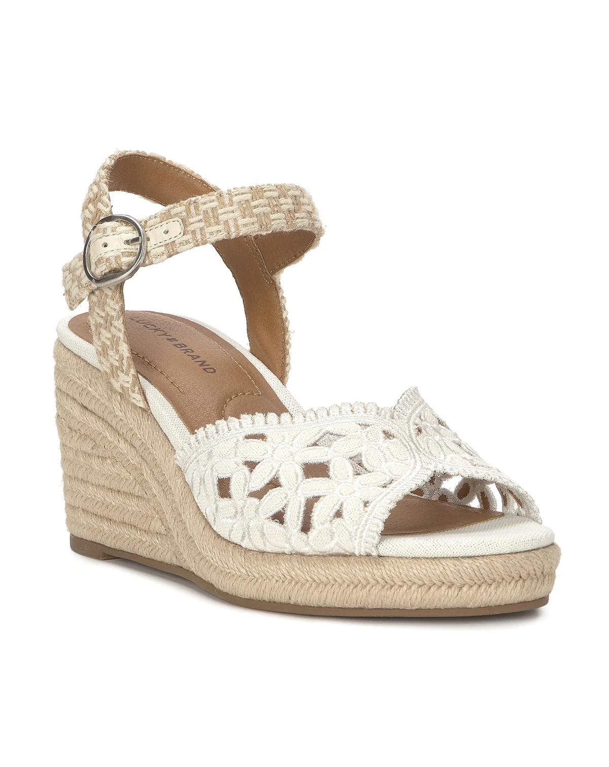 Women's Coyna Floral Lace Espadrille Wedge Sandals