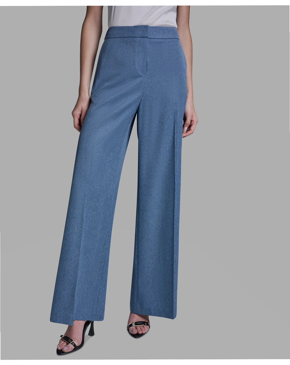 Women's High-Rise Denim Wide-Leg Pants