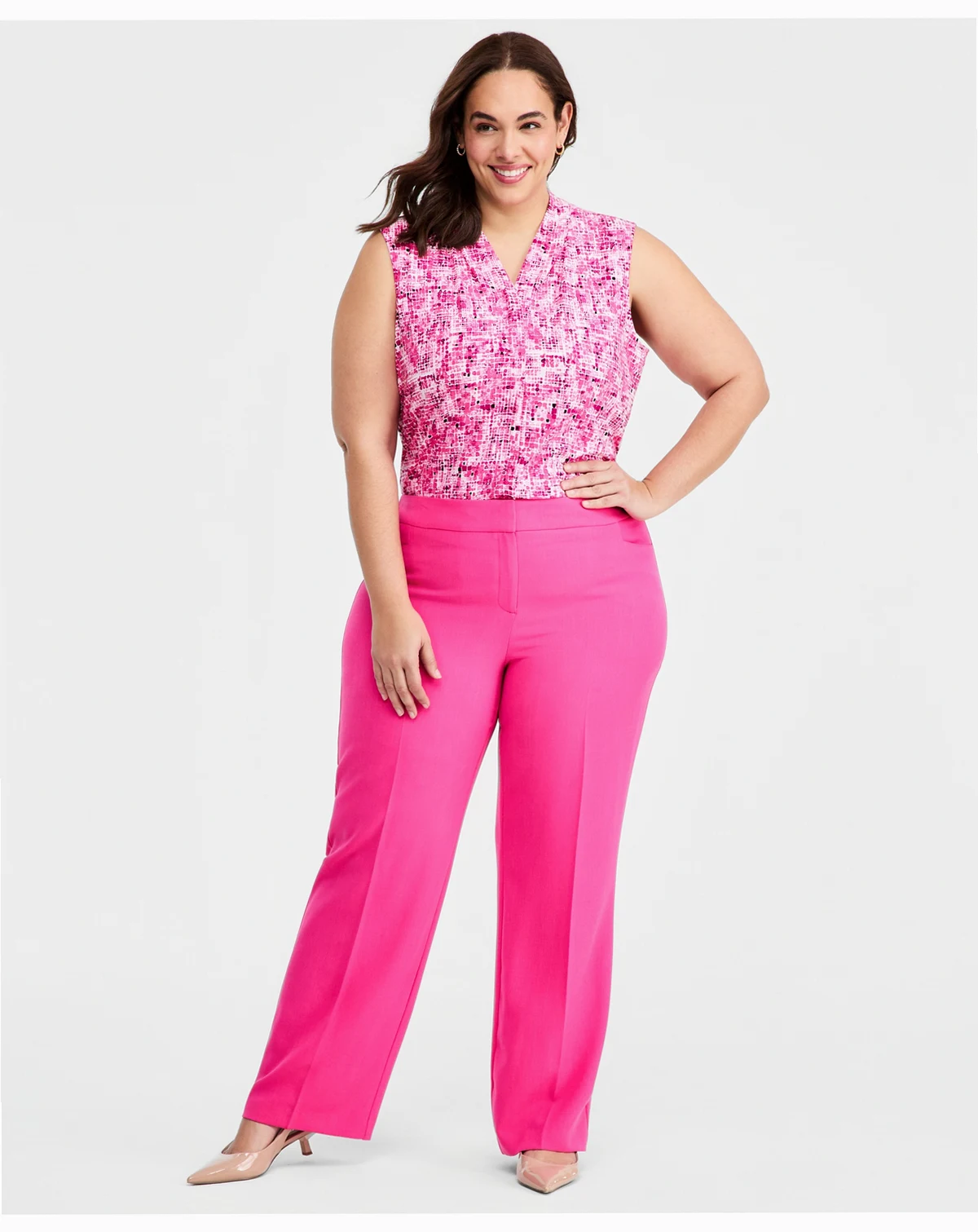 Plus Size L-Pocket Trousers