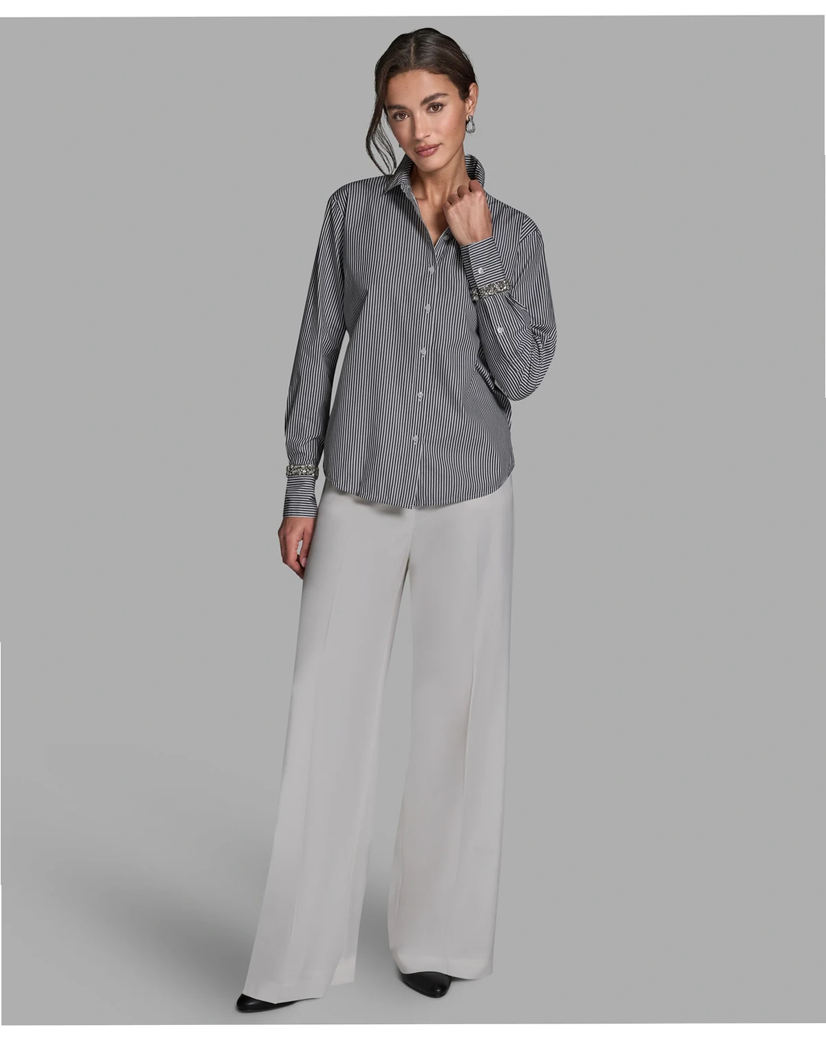 Women's Button-Down Long-Sleeve Top