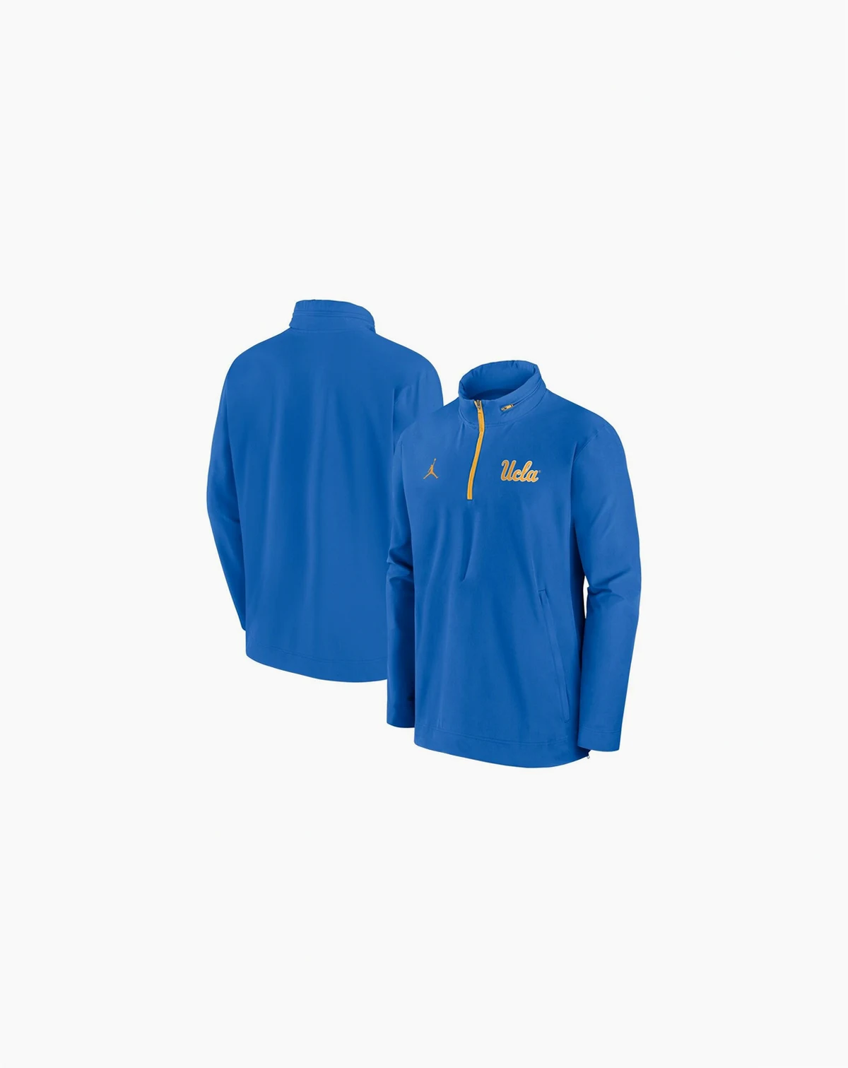 Men's Blue UCLA Bruins Sideline Coaches Quarter-Zip Jacket