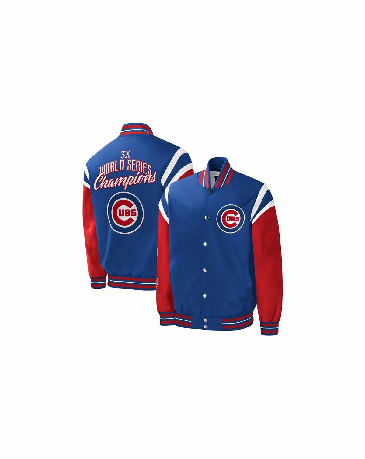 Men's Royal Chicago Cubs Title Holder Full-Snap Varsity Jacket