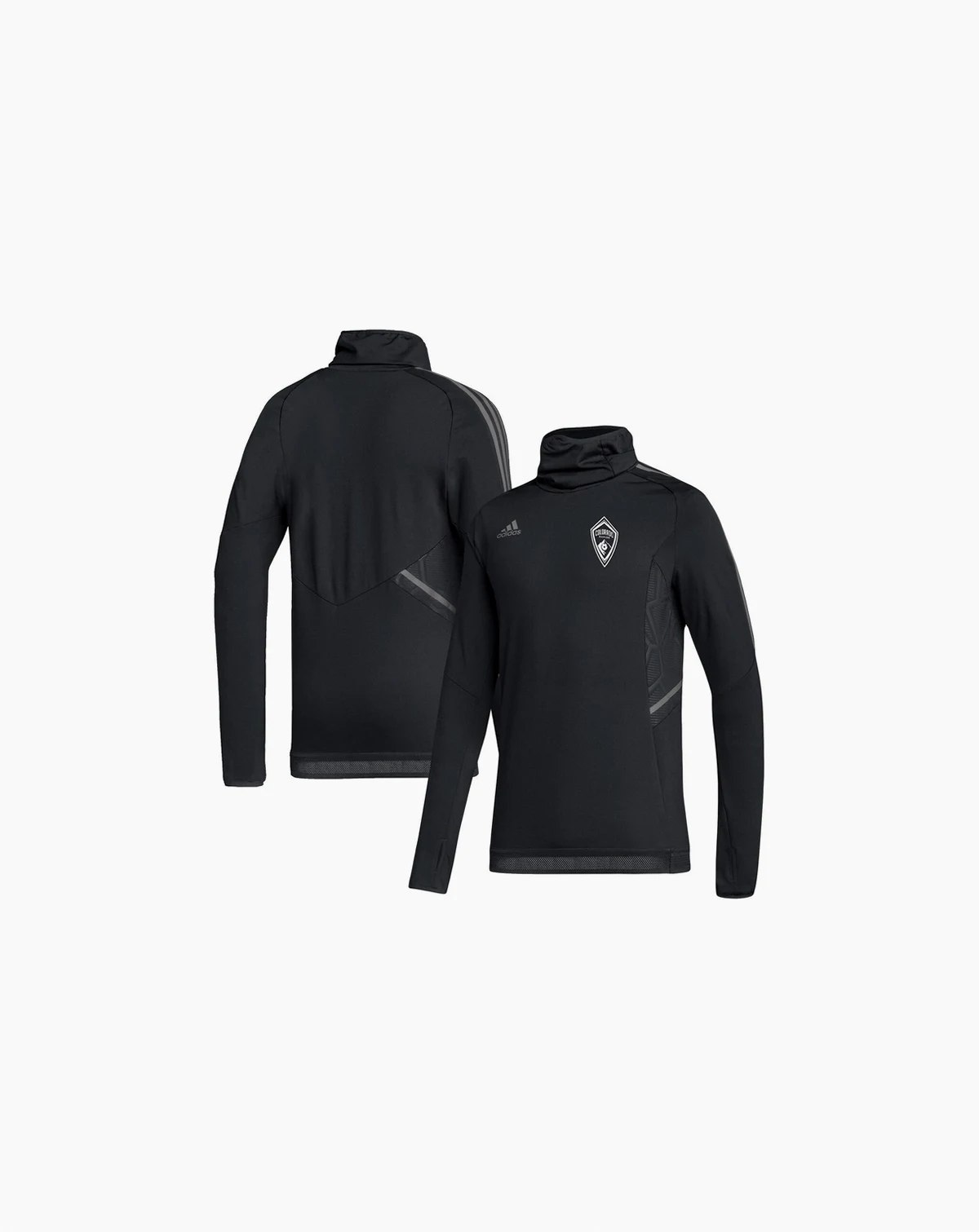 Men's Black Colorado Rapids COLD.RDY Raglan Warmup Pullover Jacket