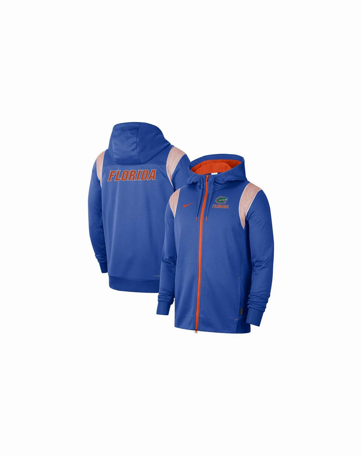 Men's Royal Florida Gators 2022 Sideline Lockup Performance Full-Zip Hoodie Jacket