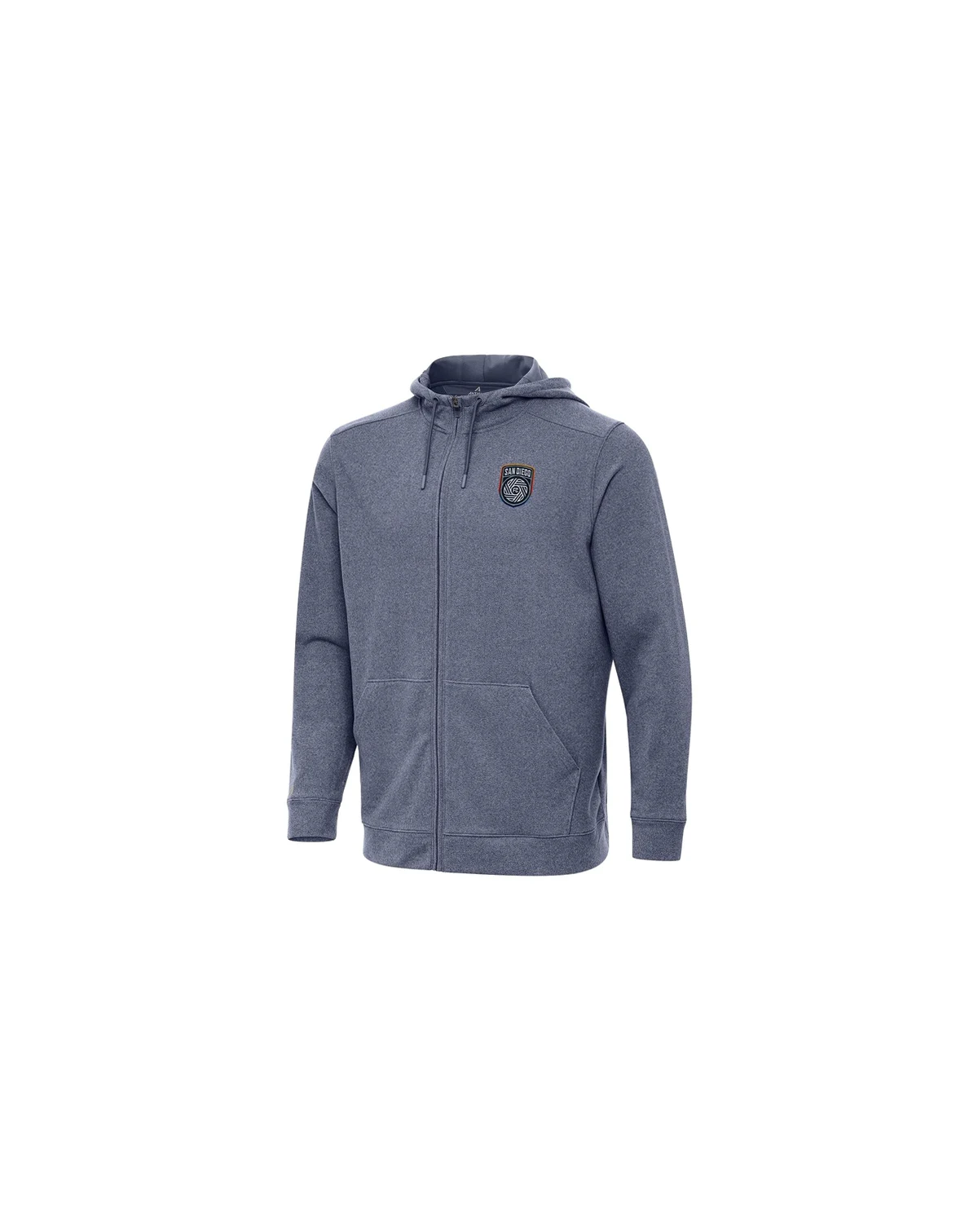 Men's Heather Navy San Diego FC Effortless Full-Zip Hoodie Jacket